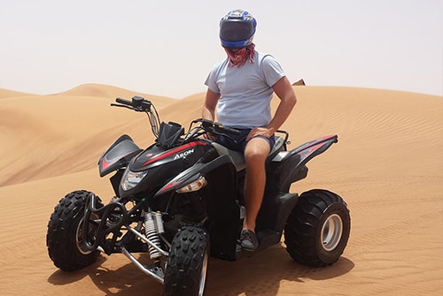 quad bike ride in dubai